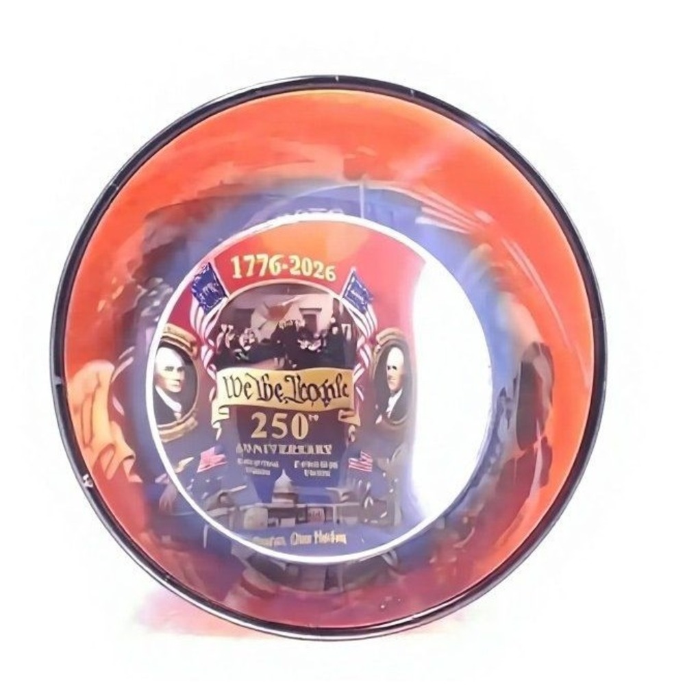 WE THE PEOPLE 250th Anniversary Lowball Glassware Set 1776-2026 Red Blue 2pc EX - Picture 11 of 11